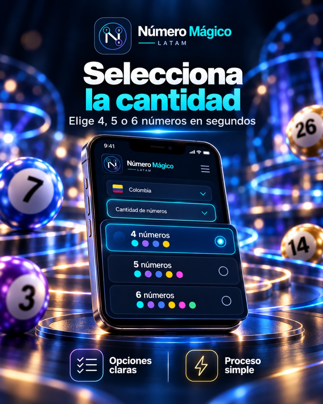 Número Mágico LATAM - Selecciona cantidad