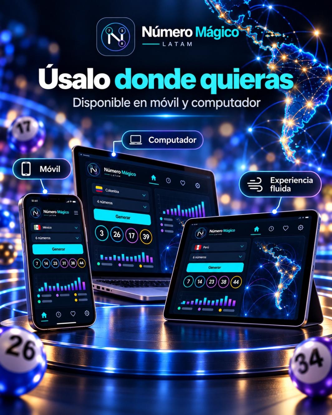 Número Mágico LATAM - Usa donde quieras