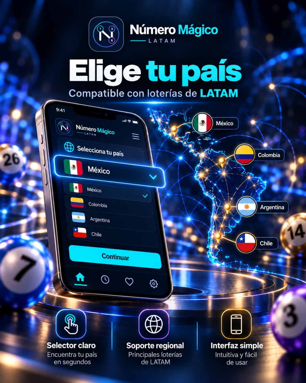 Número Mágico LATAM - Elige tu país